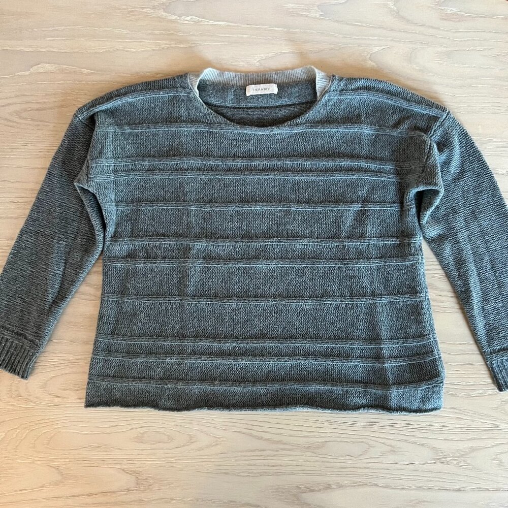 Inhabit Blue Stripped Sweater, Size Medium